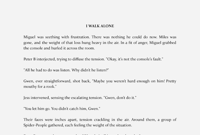 create the backstory of your oc